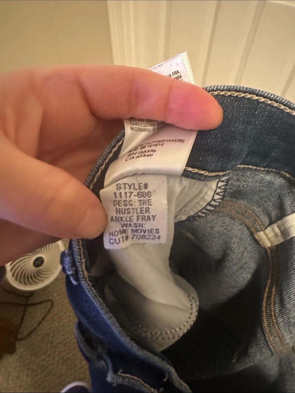 MOTHER The Hustler Ankle Fray Jeans - Wash: Home Movies